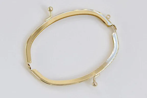 11cm ( 4 ") Half-Round Gold Purse Frame