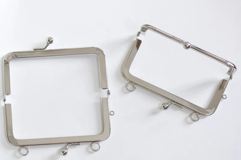 11cm ( 4 ") Purse Frame Silver 11cmx5cm
