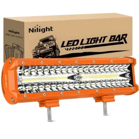 12 Inch 300W Spot Flood Combo Orange Case Led Light Bar