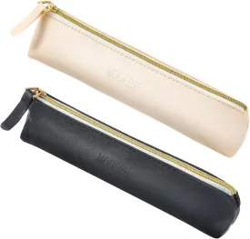 2pcs Mini cosmetic bag for purse small leather pouch small make up bag with Zipper Portable Small Cosmetic Organizer for Women and Girls, black beige, 579067_1_nDh6KXy23