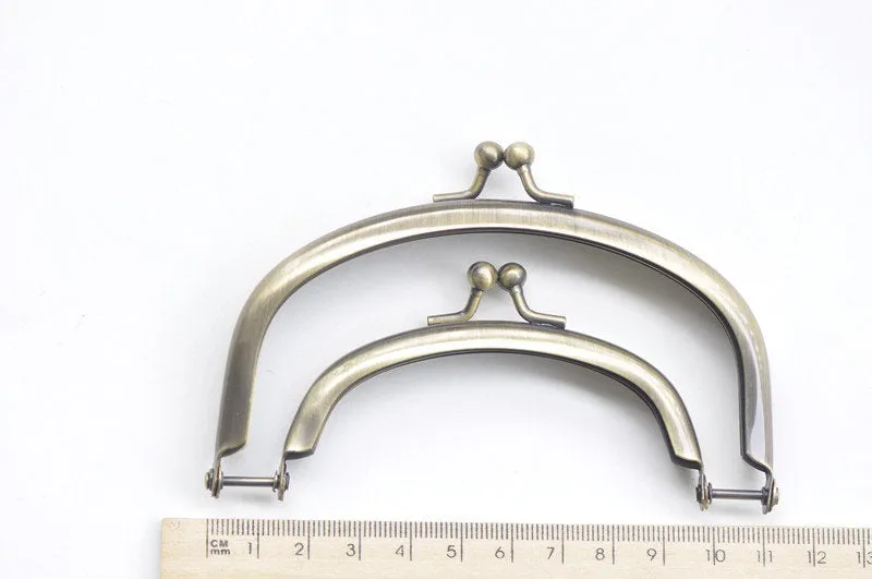4" ( 11cm) Antique Bronze Purse Frame Clutch Bag Double Purse Frame 11cm