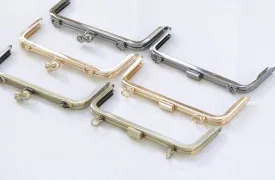 8" Metal Purse Frame Clutch Bag Purse Frame With Screws Gunmetal/ Gold/ Bronze