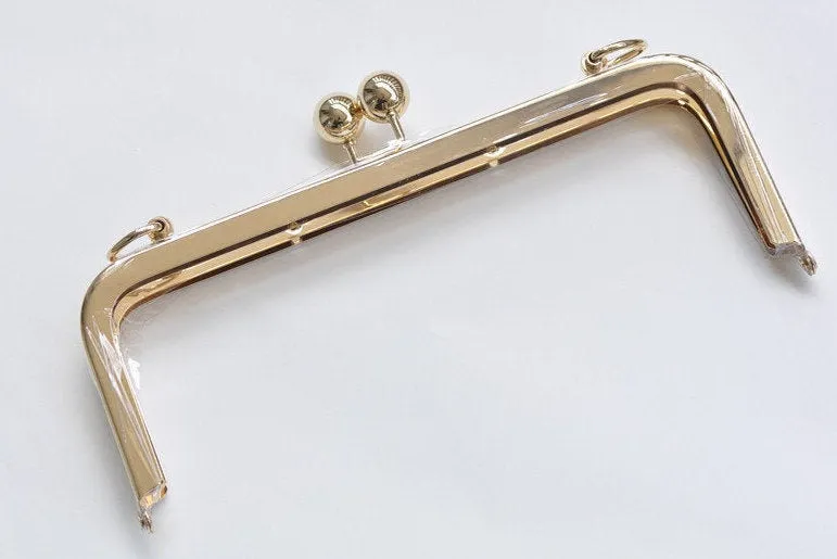 8" Metal Purse Frame Clutch Bag Purse Frame With Screws Gunmetal/ Gold/ Bronze