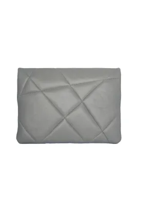AMARO LUXE FOLDOVER CLUTCH ABSTRACT GREY