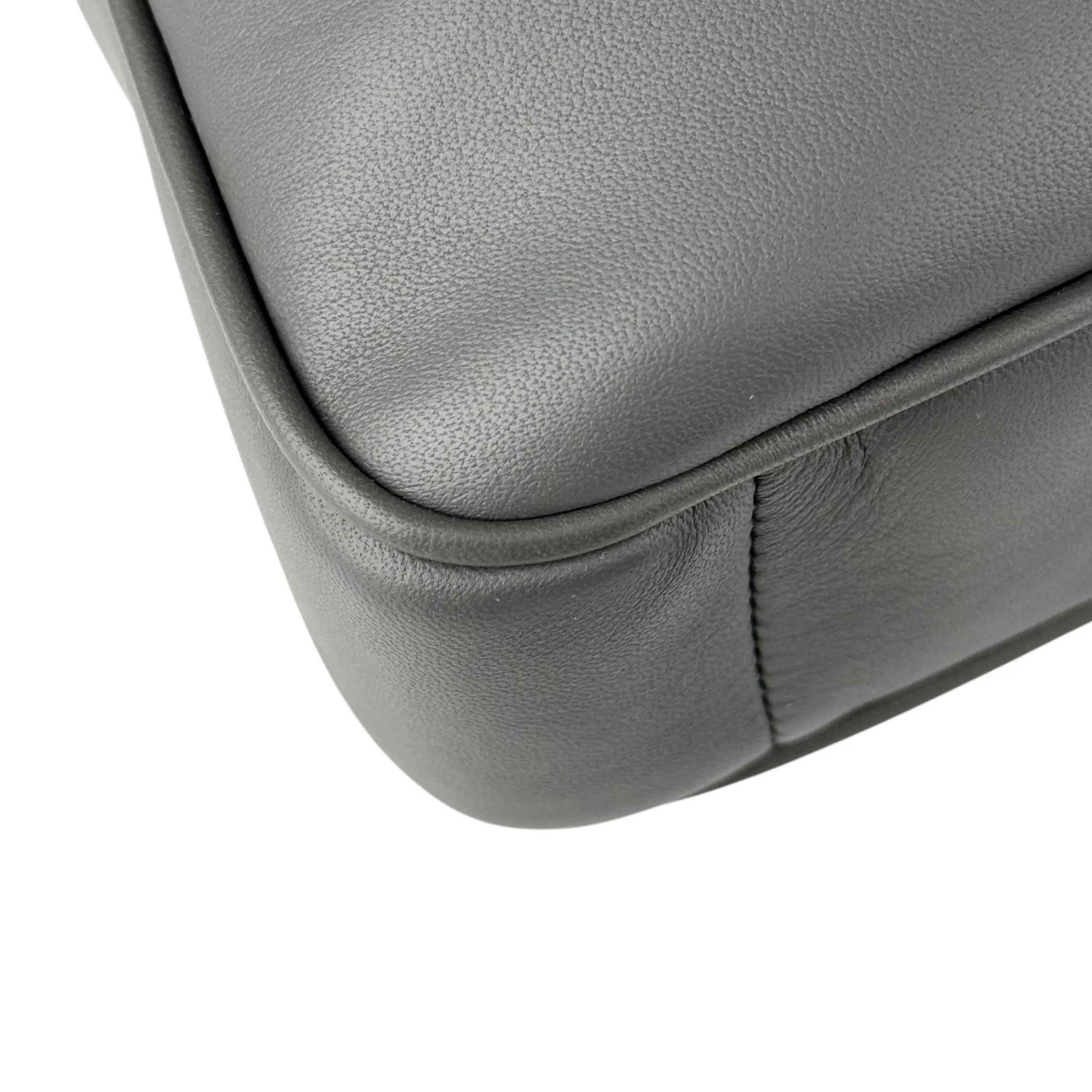 Bottega Veneta Grey Intrecciato Trimmed Leather Briefcase