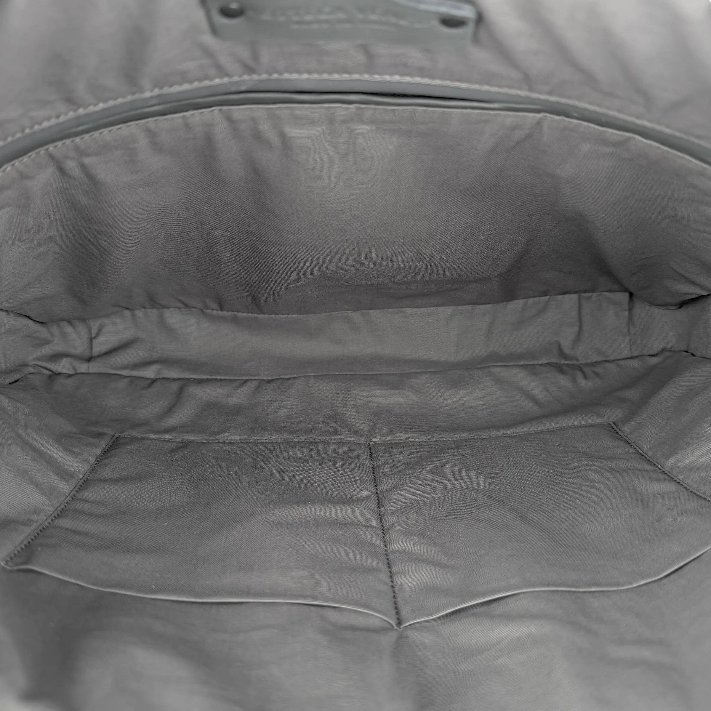 Bottega Veneta Grey Intrecciato Trimmed Leather Briefcase
