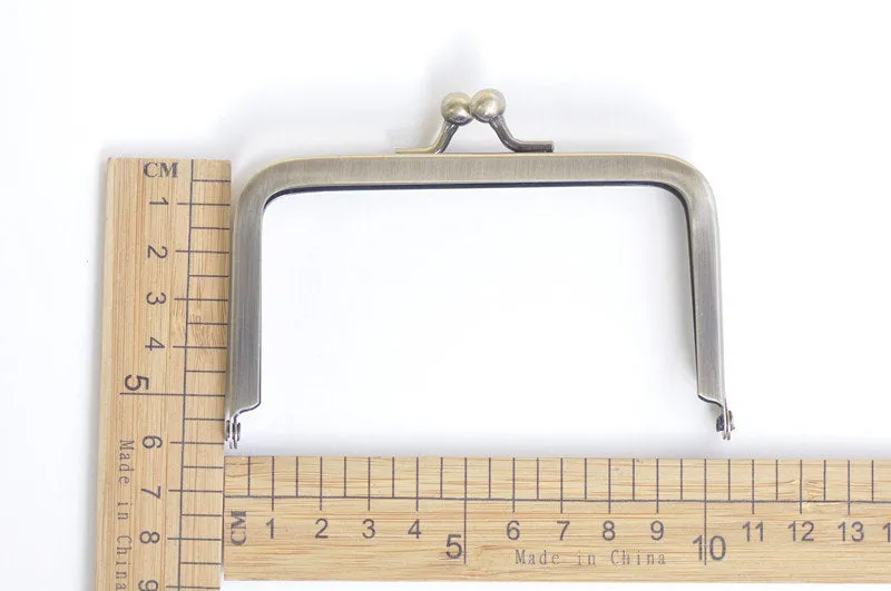 Bronze Purse Frame Wedding Handle Purse Frame Glue-In Hooks 10.5cm( 4")