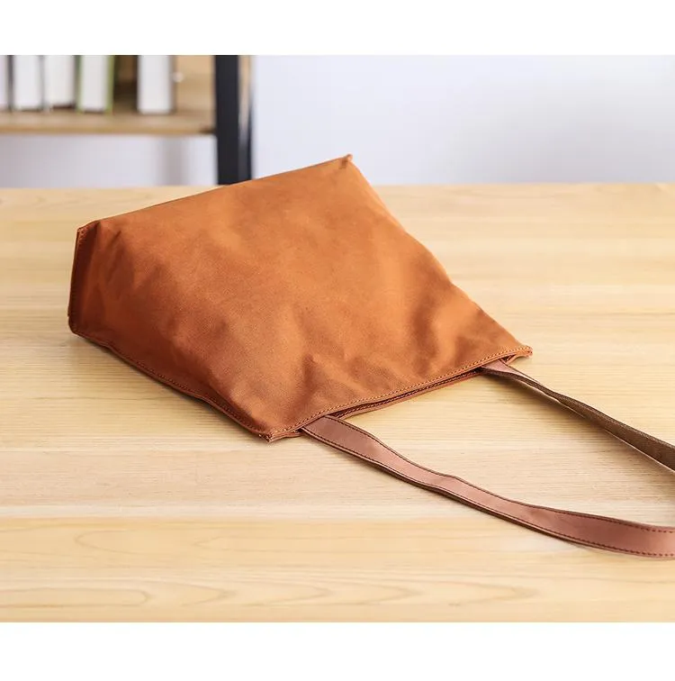 Canvas Mens Womens 11" Simple Tote Bag Handbag Tote Bag Shoulder Bag Tote Purse For Men