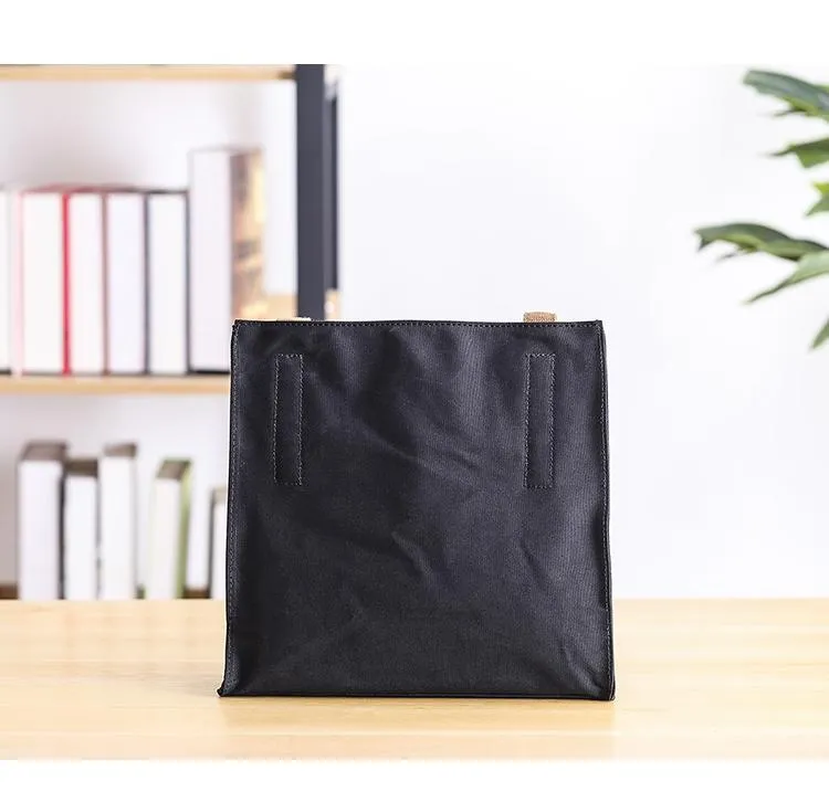 Canvas Mens Womens 11" Simple Tote Bag Handbag Tote Bag Shoulder Bag Tote Purse For Men