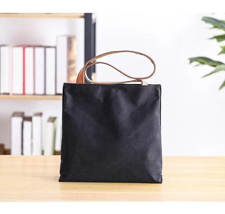 Canvas Mens Womens 11" Simple Tote Bag Handbag Tote Bag Shoulder Bag Tote Purse For Men