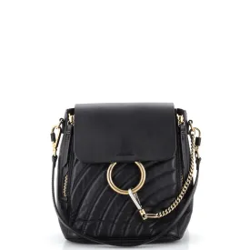 CHLOE Faye Backpack Quilted Leather Small