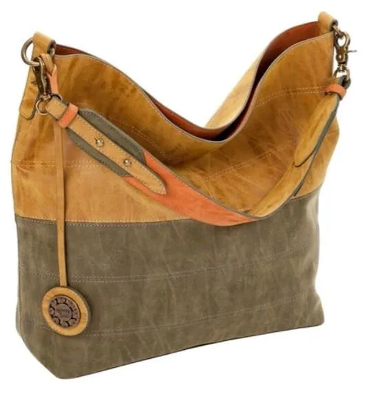 Colorblock Reversible Hobo