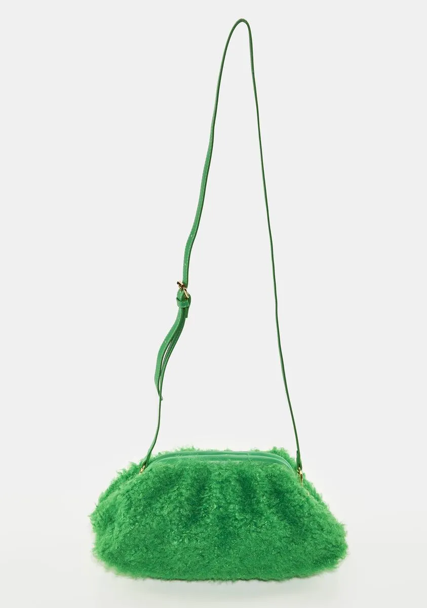 Compatible Green Teddy Clutch Bag