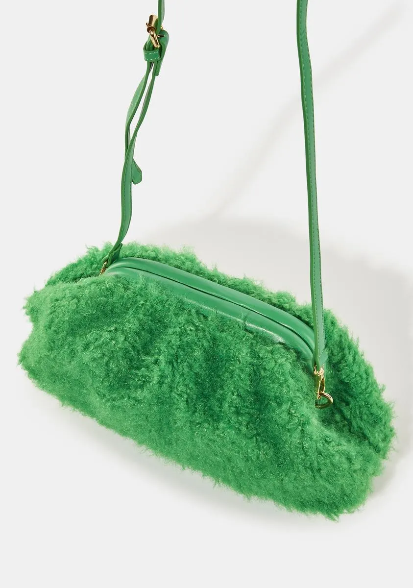 Compatible Green Teddy Clutch Bag