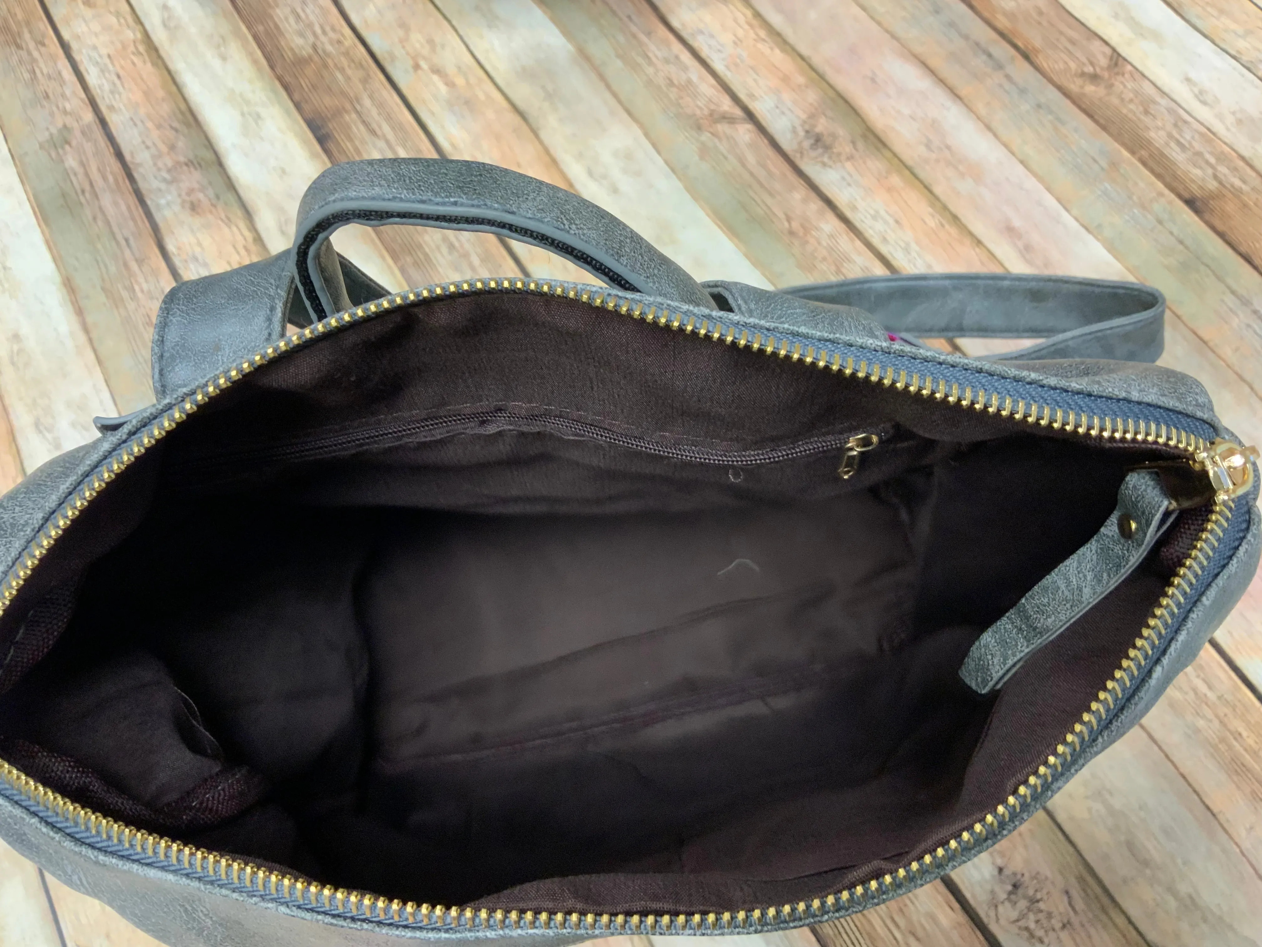 Fashionable Faux Leather Backpacks with Guitar Shoulder Straps