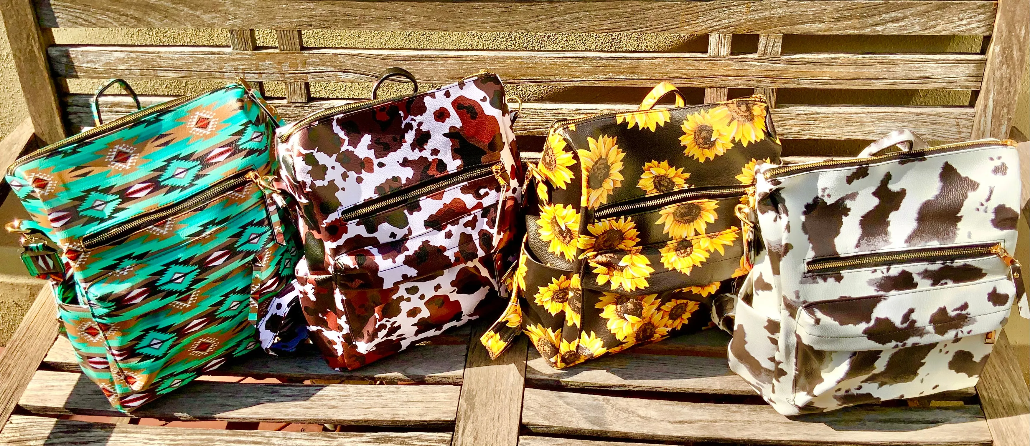 Fashionable Faux Leather Backpacks with Guitar Shoulder Straps