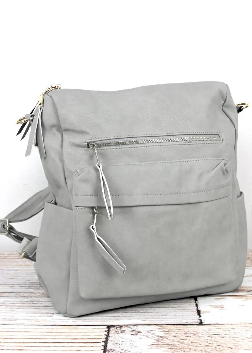 Fashionable Faux Leather Backpacks with Guitar Shoulder Straps