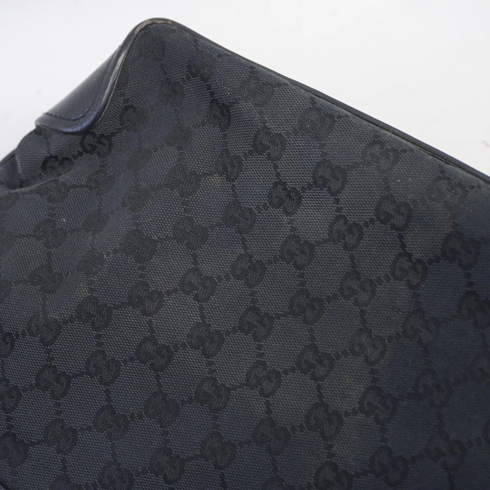 GUCCI  GG Canvas Tote Bag 106251 Women's Tote Bag Black