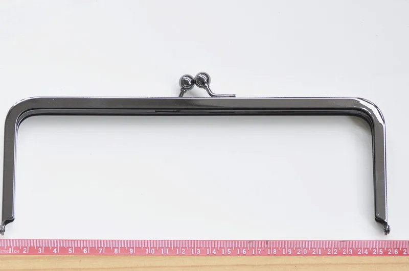 Gunmetal Purse Frame /Handle Purse Frame  25cm (10")