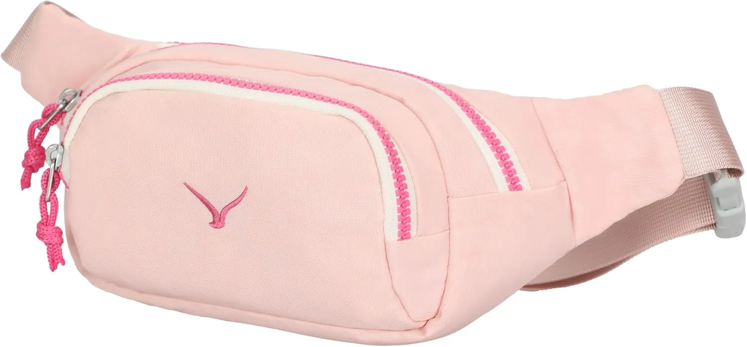 Hynes Eagle Fanny Pack Belt Bag for Women Men Fashionable Crossbody Bag Waist Pack Sling bag with Adjustable Strap Pink