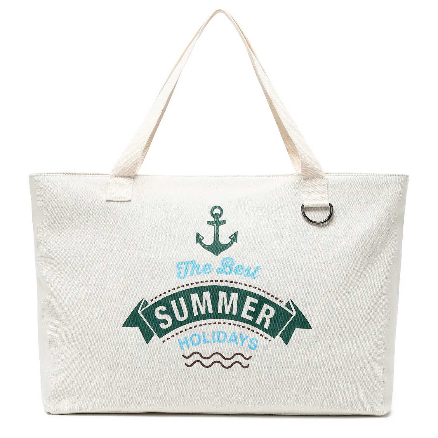 Jansben Canvas Beach Bags XXL Large