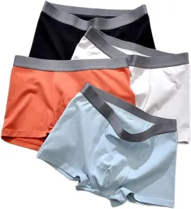 JSEIAJB Men's Underwear Boxers Cotton Male Boxer Panties Loose Soft Man Boxer Underpants Shorts Mens Boxers Briefs