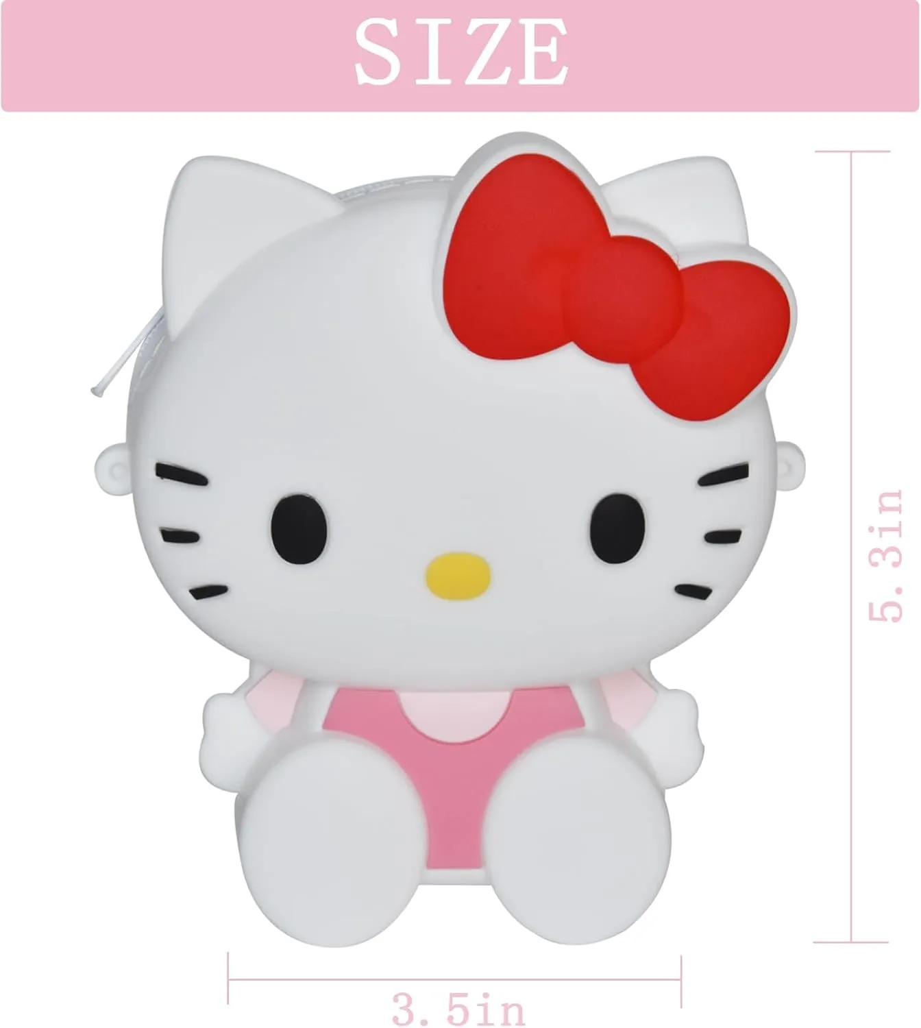 Kitty Crossbody Bag with Adjustable Shoulder Strap, Handbag with Zipper Cute Mini Anime Kitty Coin Wallet Purse