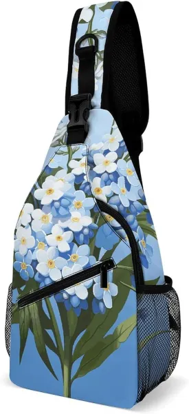 Lightweight Chest Bag Crossbody Bag Do Not Forget Me Sling Backpack for Women Men Sports Travel