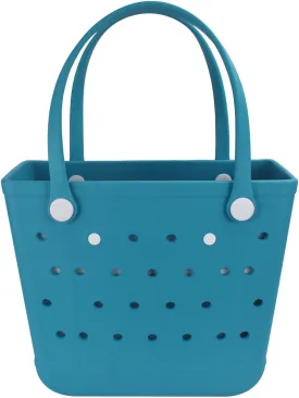 Lightweight Rubber Beach Bag X Large Tote Bag for Waterproof, Durable Open Handbag for Boat Pool Sports Gym