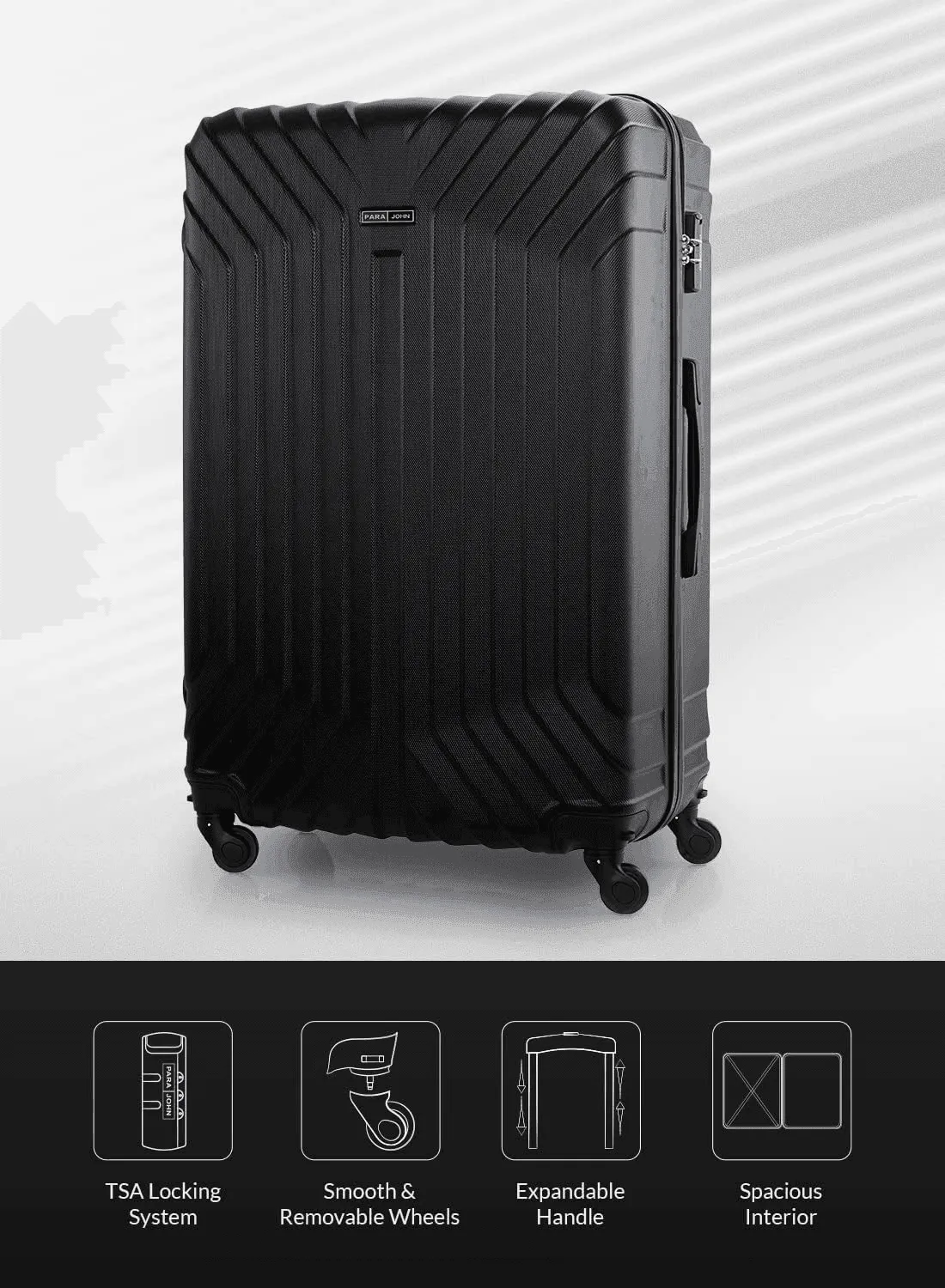 Luggage Bag 20 Inch Cabin Size Luggage Trolly - Rose Gold