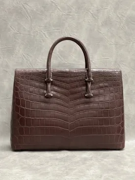 Men's Genuine Nile Crocodile Leather Briefcase