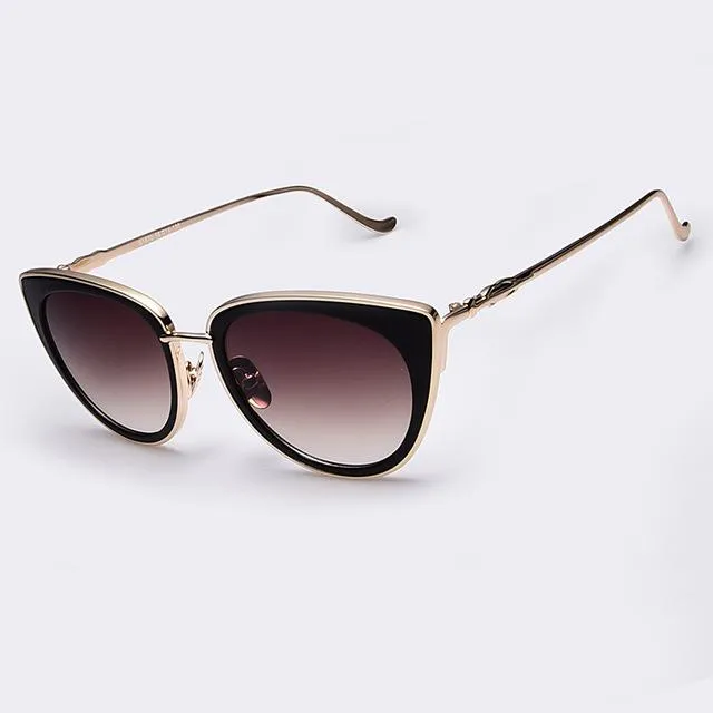 Metal Frame Cat Eye Sunglasses