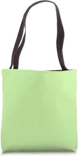 Monochrome Color Light Kiwi Green Tote Bag