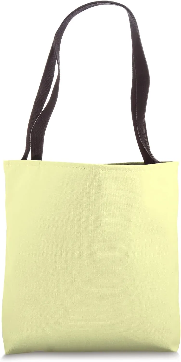 Monochrome Pastel Color Light Yellow Tote Bag