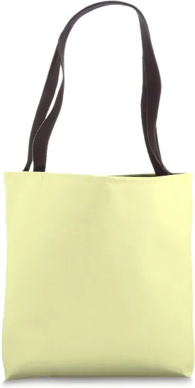 Monochrome Pastel Color Light Yellow Tote Bag