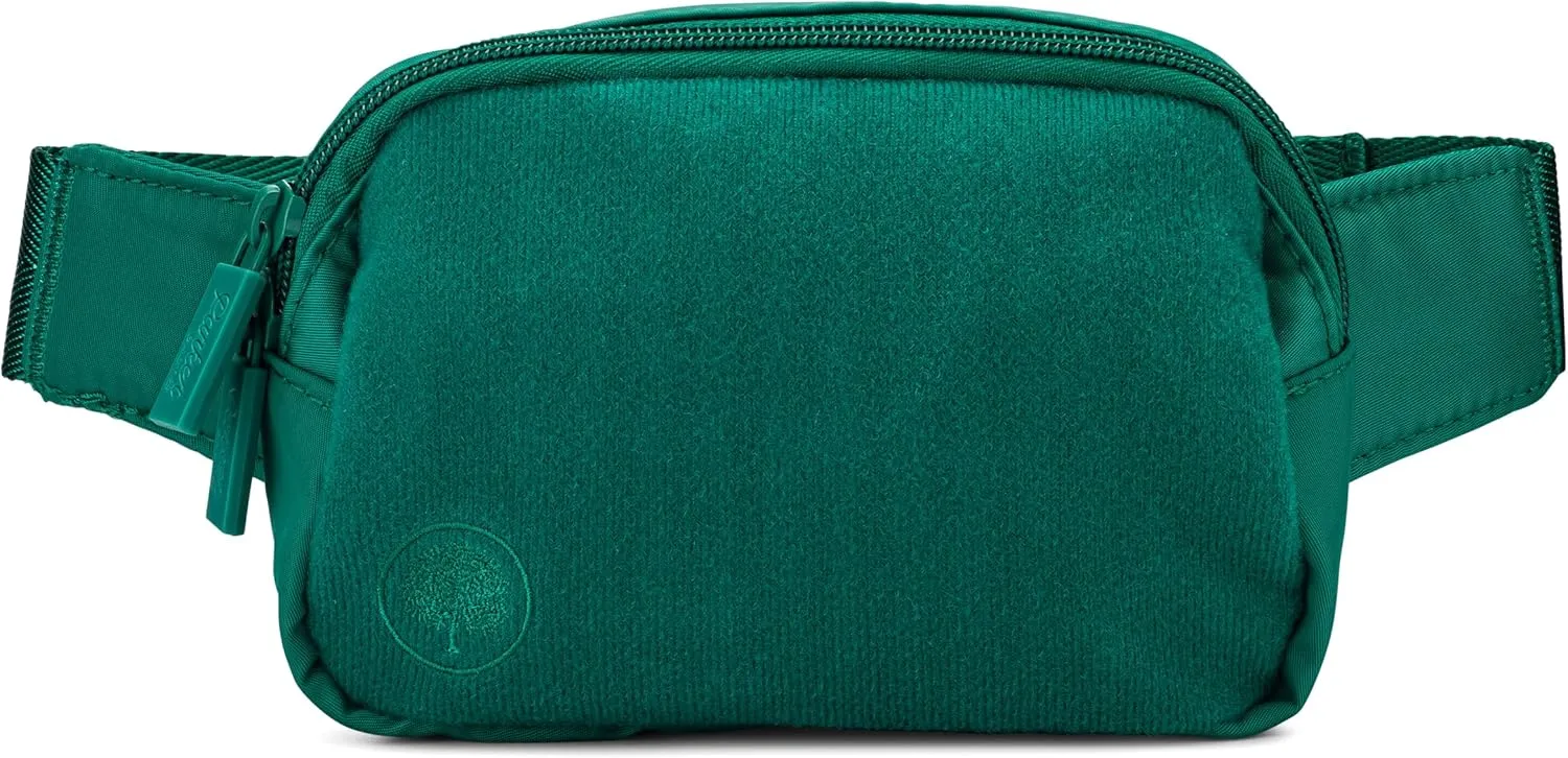 Parker Kids Belt Bag for Girls and Boys - Customizable with Hook and Loop Patches - Child Fanny Pack with Adjustable Strap - Durable Crossbody for Active Children - Peacock