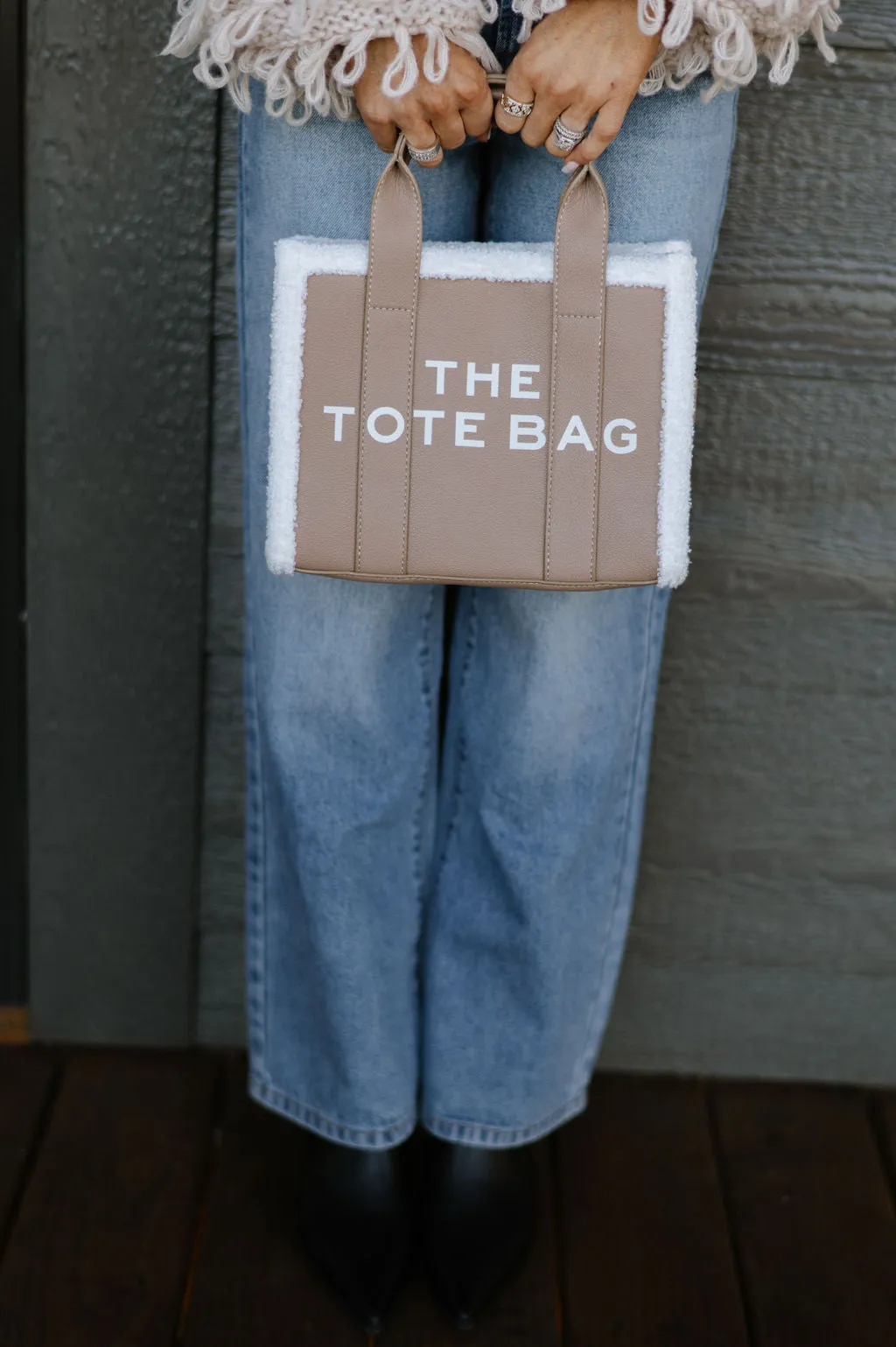 "The Tote Bag"-Taupe/MODEL BAG