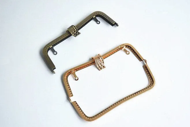 Retro Sewing Purse Frame Wedding Bag 20 x 7.5cm ( 7"x 3") Four Colors Available