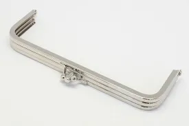 Retro Silver Metal Purse Frame Handle Purse Frame Glue-In Purse Frame 16.5cm x 5.5cm ( 6"x 2")