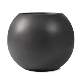 Scratch and Dent, Onyx 24" Charcoal Sphere Planter
