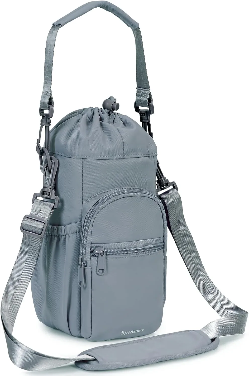 sportsnew Water Bottle Holder with Strap 32oz 40oz Insulated Water Bottle Carrier Sling Bag with Phone Pocket Crossbody