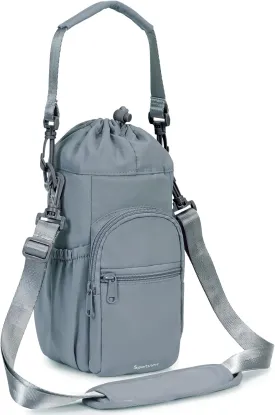 sportsnew Water Bottle Holder with Strap 32oz 40oz Insulated Water Bottle Carrier Sling Bag with Phone Pocket Crossbody