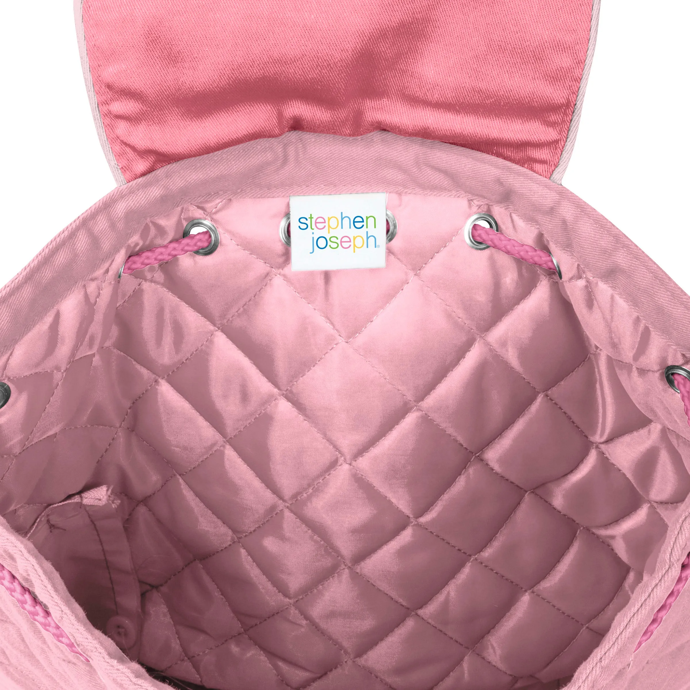 Stephen Joseph Embroidered Quilted Backpack for Toddlers, Ballet