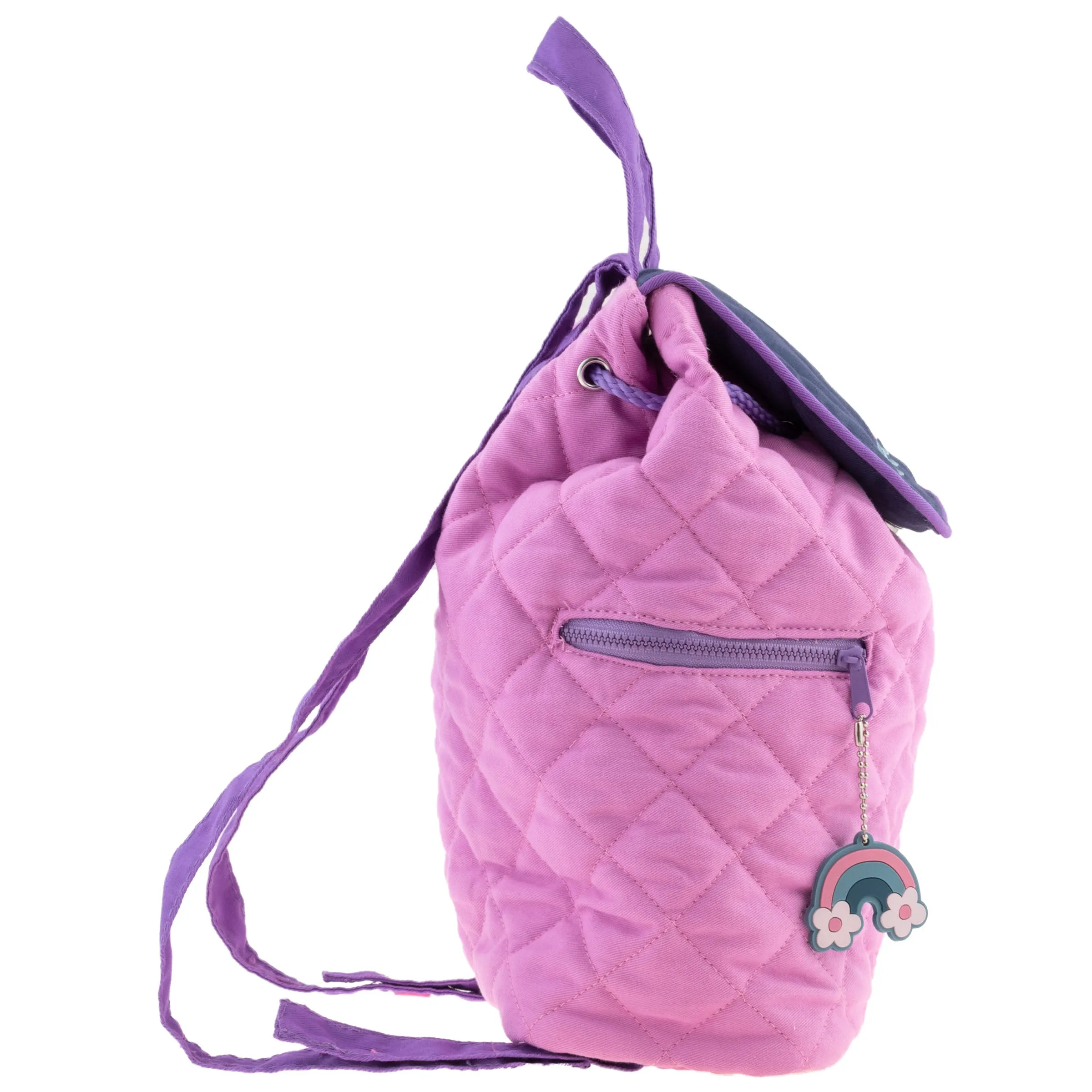 Stephen Joseph Embroidered Quilted Backpack for Toddlers, Elephant