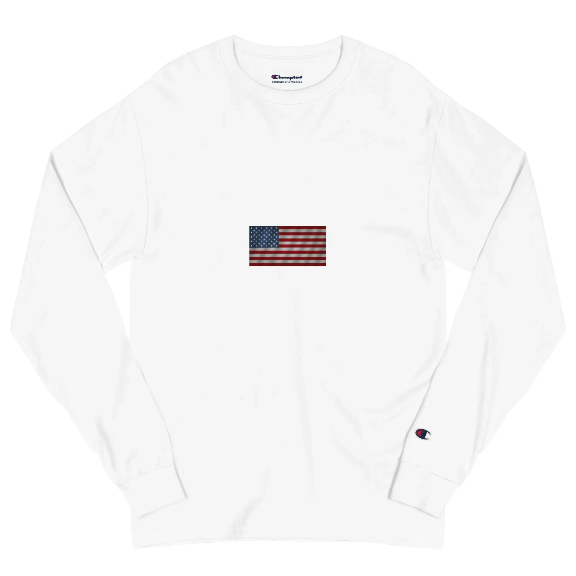 Sweatshirt USA Flag Election Men's Champion Long Sleeve Shirt