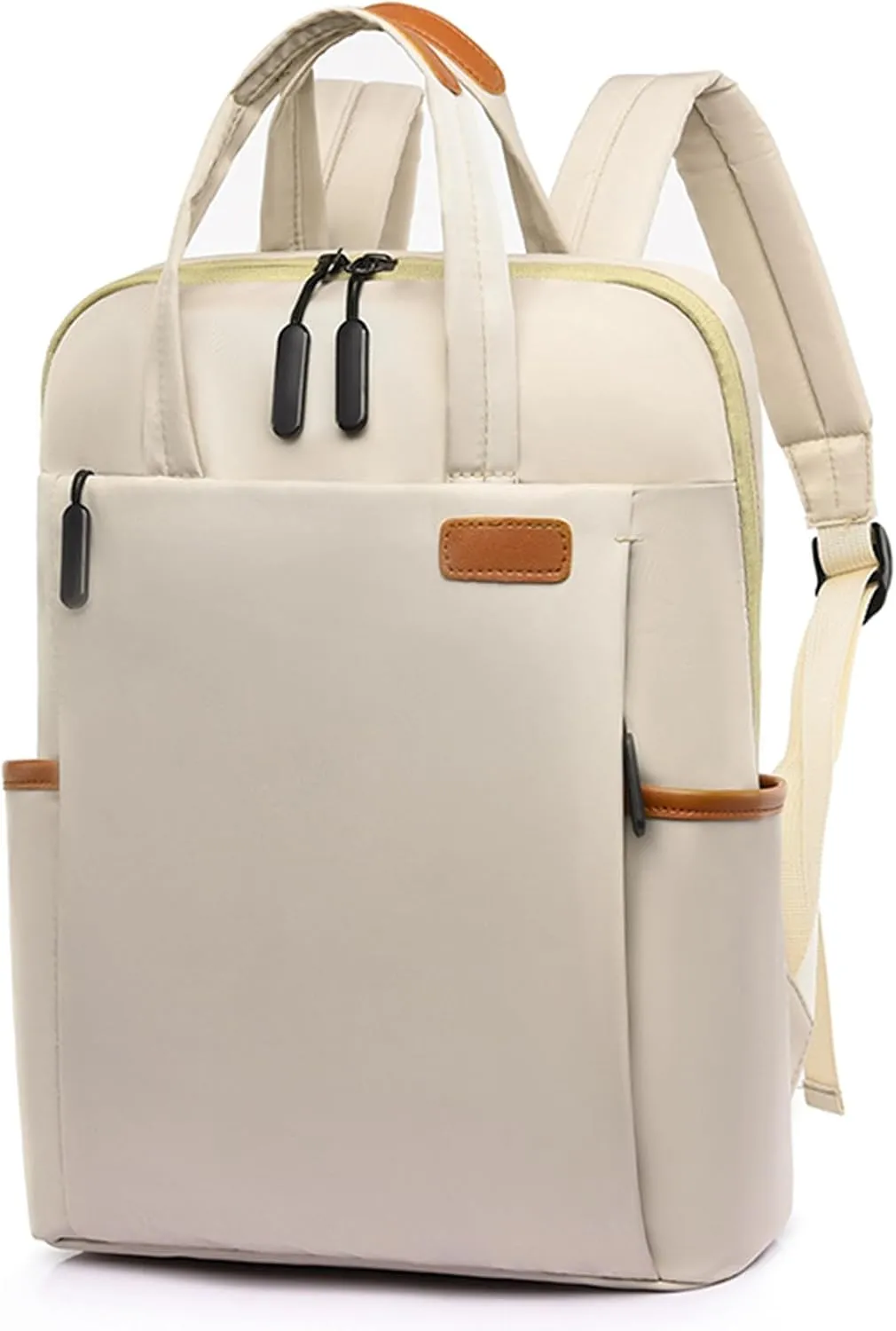 Travel Backpack for Women Laptop Backpack Large Capacity Resistant Casual Daypack for Work Business Weekender Hiking (Off white)