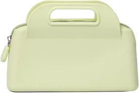 Travel Makeup Bag, Silicone Cosmetic Bags for Women, Cosmetic Organizer Case with Zipper, Waterproof Travel Toiletry Bag Skincare Pouch with Handle (Green)