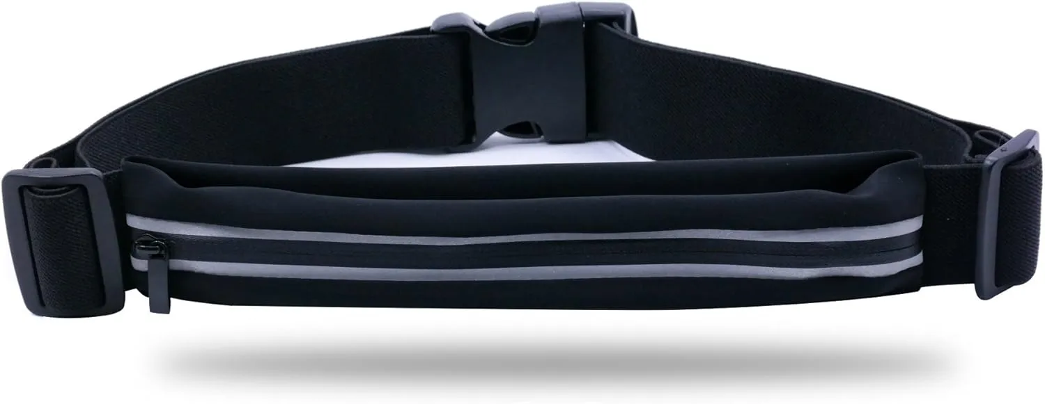 Waterproof Running Waist Pack Running Pouch Belt Running Belt for Runners, Joggers, Pet Owners to Hold Keys, Phone and Valuables While Keeping You Visible Safe